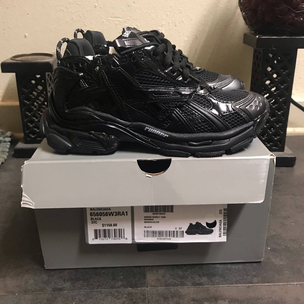 Balenciaga Black Athletic Shoes